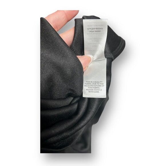 Lulus S Black White Floral Strapless Organza Maxi Dress Corset Wedding Guest - Picture 10 of 11